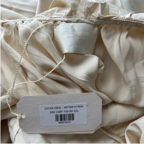 Doen Elouise Silk Dress Mother Of Pearl NWT - Picture 11 of 13